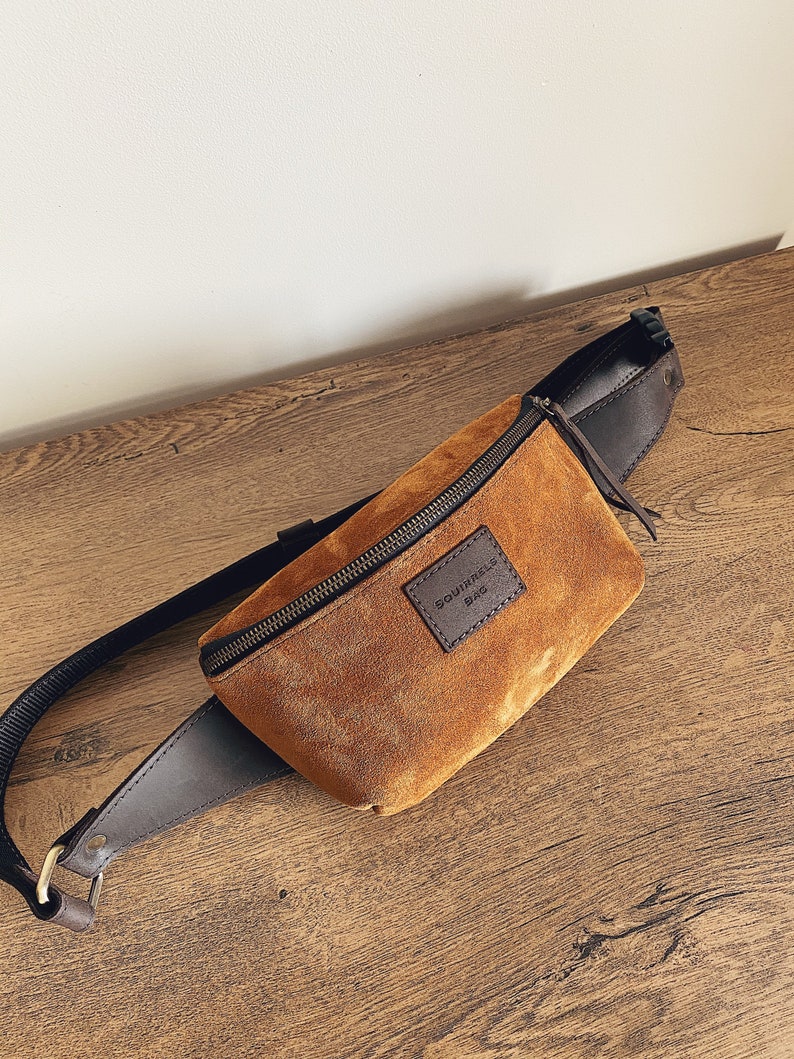 Brown Leather Fanny Pack for women, Sling bag, Leather belt bag, Hip bag, Crossbody bag, Suede bag, Festival Fanny pack vintage, gift for her