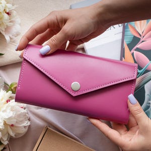 Italian leather wallet for Women