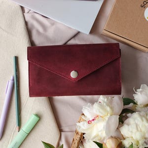leather wallet,  leather purse, Womens emerald  wallet