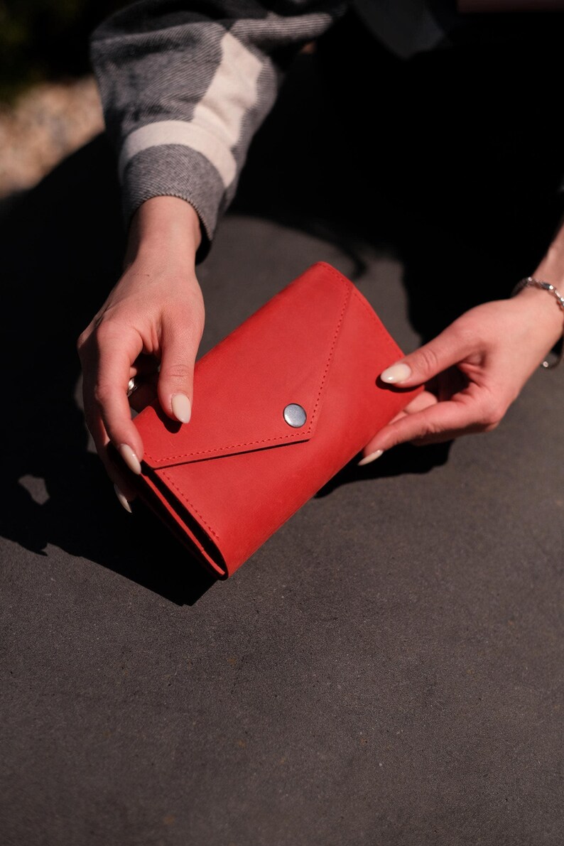 handmade leather wallet, faux leather, minimalist leather wallet, trifold leather wallet, bifold leather wallet, long leather wallet