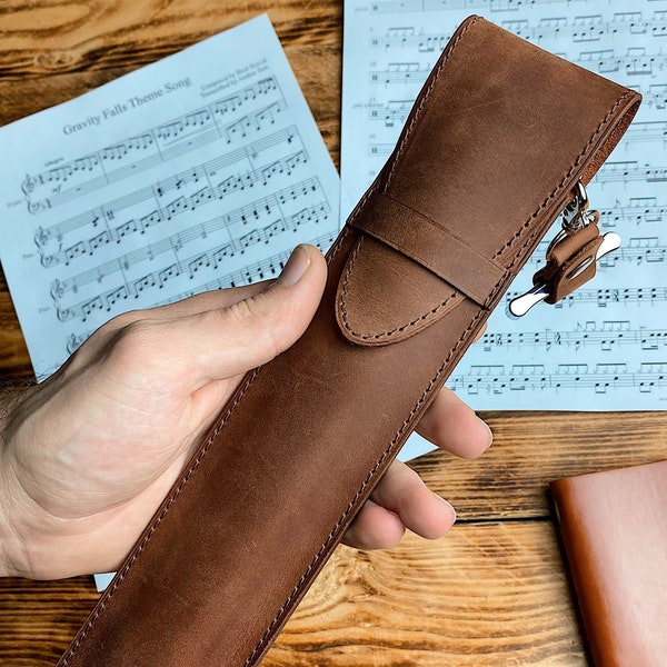 Drumstick Case, Leather drum stick bag, Leather drum stick Holder, Drum Sticks Gift for Drummer, Gift for musician, Drum accessories