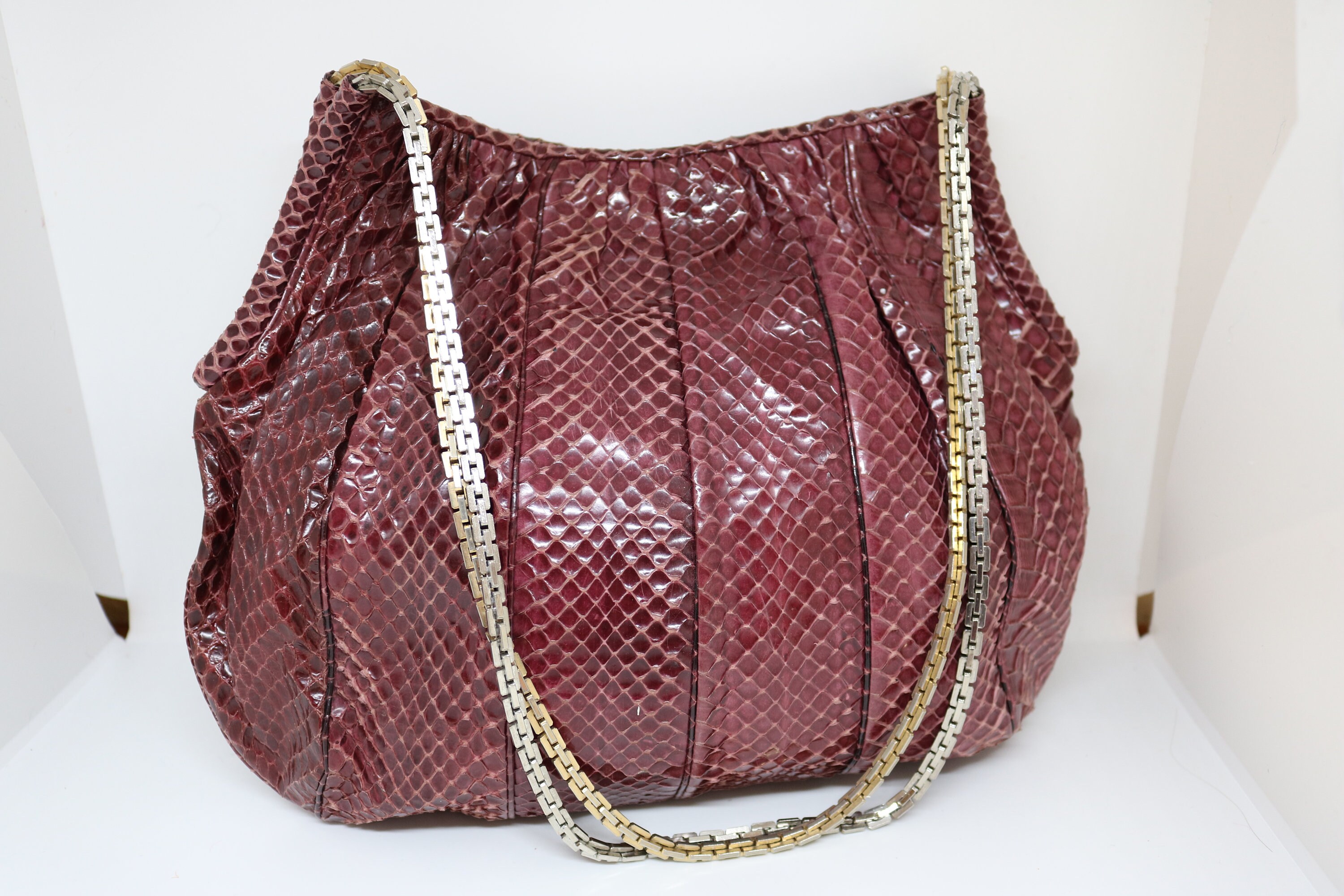 Vintage Judith Leiber Designer Bag Hobo Style Estate Red 109 Etsy