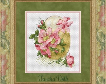 Easter surprise Cross-stitch Pattern Printed PDF Instant Download Stylish Embroidery Cute Wall Decor