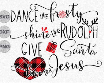 Download Santa Rudolph Frosty Etsy