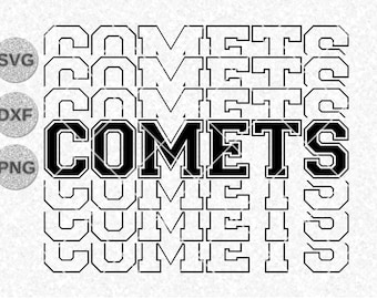 Go Comets svg, Go Comets svg dxf shirt png t-shirts, Comets svg, Comets svg png t-shirts, go Comets team t-shirts, Go Comets sports shirts
