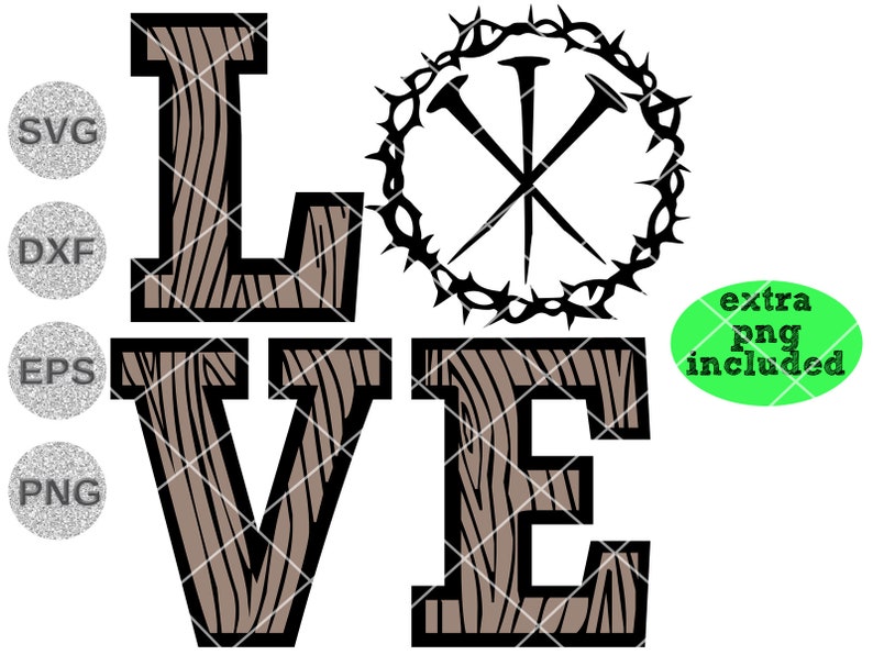 Download Love svg crown of thorns svg love crown thorns nails svg ...
