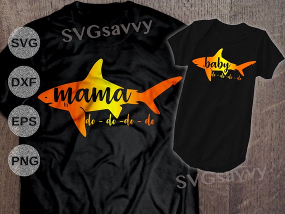 Download Mama Shark Svg Baby Shark Svg Mama Shark Baby Shark Dfx Etsy