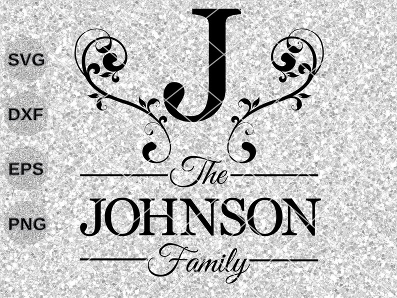 Family name svg last name svg monogram svg established svg ...