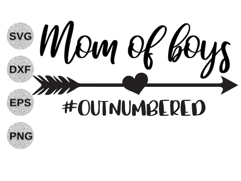 Download Mom of boys outnumbered svg dxf outnumbered svg dxf ...