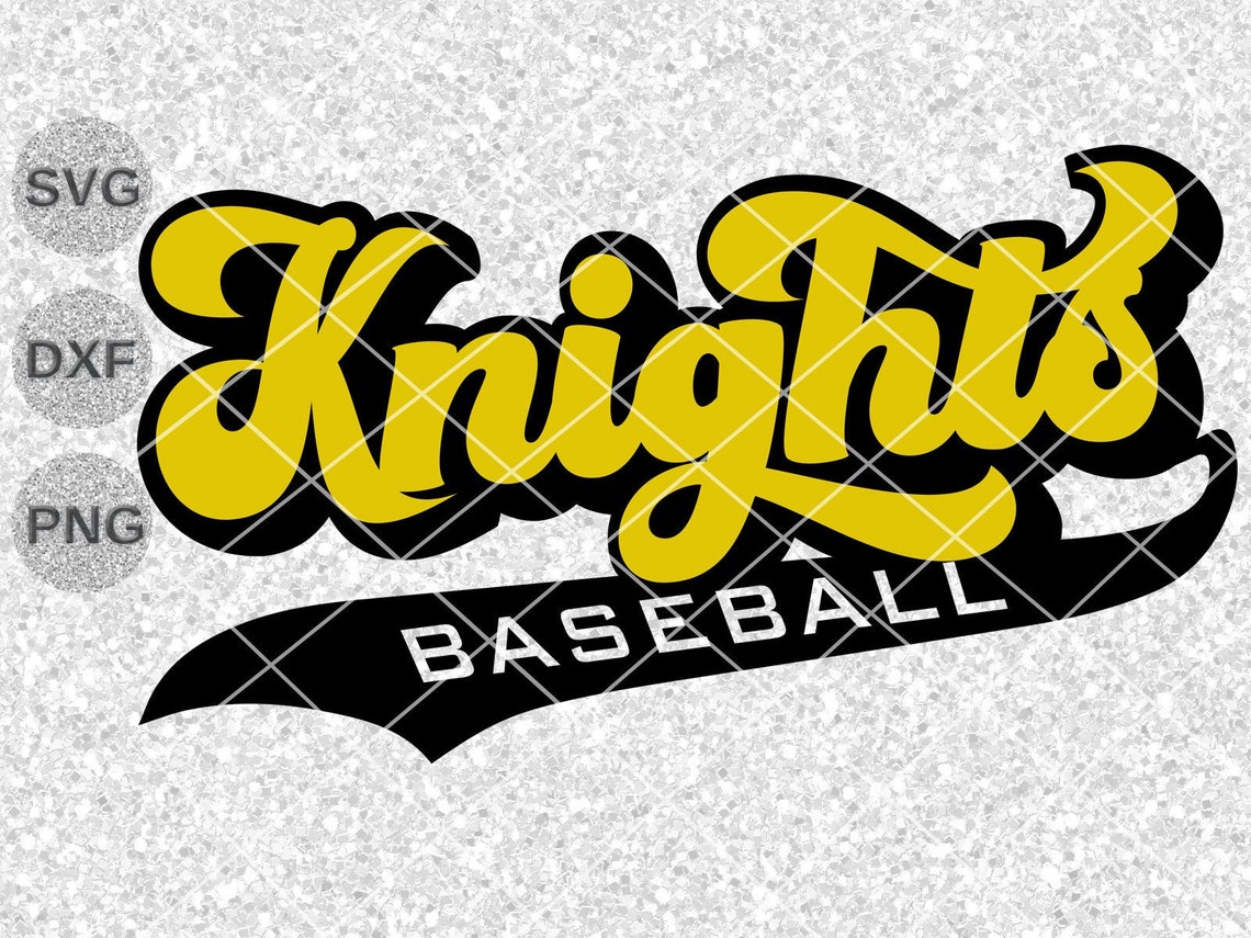 Knights Svg Knights Baseball Svg Knights Swoosh Retro Svg Etsy