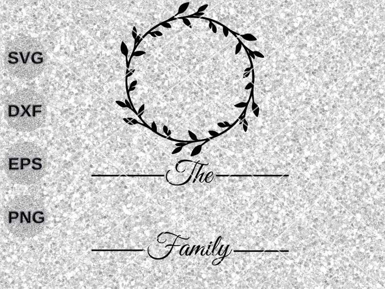Family name svg last name svg monogram svg established svg ...