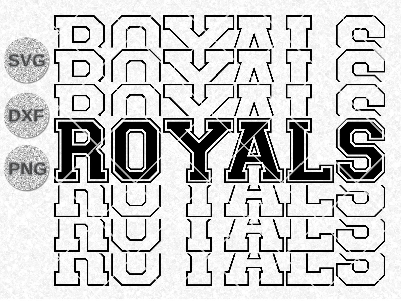 Retro Royals SVG Royals typography Digital Cut File Royals Mascot Svg