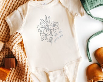 Ite Ad Joseph Baby Body Shirt - Vai a Joseph Catholic Baby Apparel - Regalo di battesimo