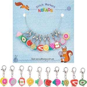 Ice Cream and Cake Handmade Polymer Clay Stitch Markers