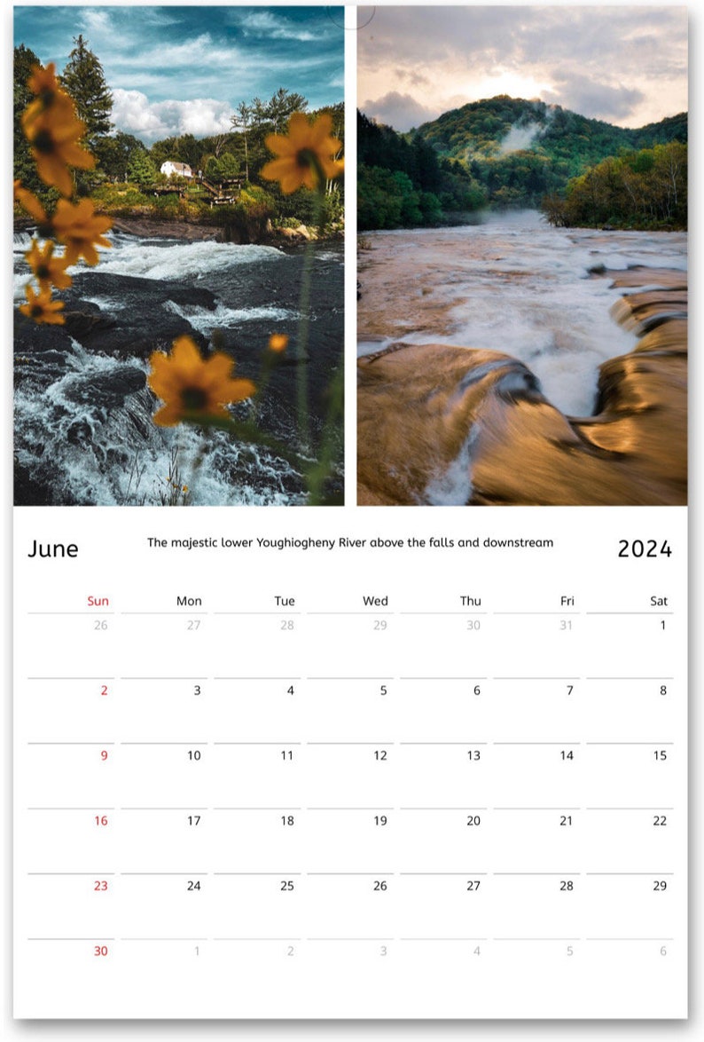 Ohiopyle 2024 Photo Calendar Etsy