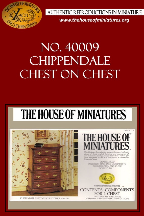 1//12 CHIPPENDALE NIGHT STAND KIT #40012 THE HOUSE OF MINIATURES NEW SEALED