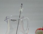 Long length (52A) Lampwork Glass Murano Glass beaded Juice Stirrer
