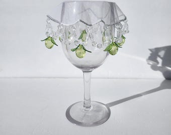 Glass (101A)Cover, Vintage,  Water Glass Cover, Milk Jug Cover, Wine Glass Cover