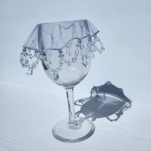 Funda para vaso (46B), funda protectora para bebidas, funda para vaso de agua, de inspiración vintage, funda para copa de vino