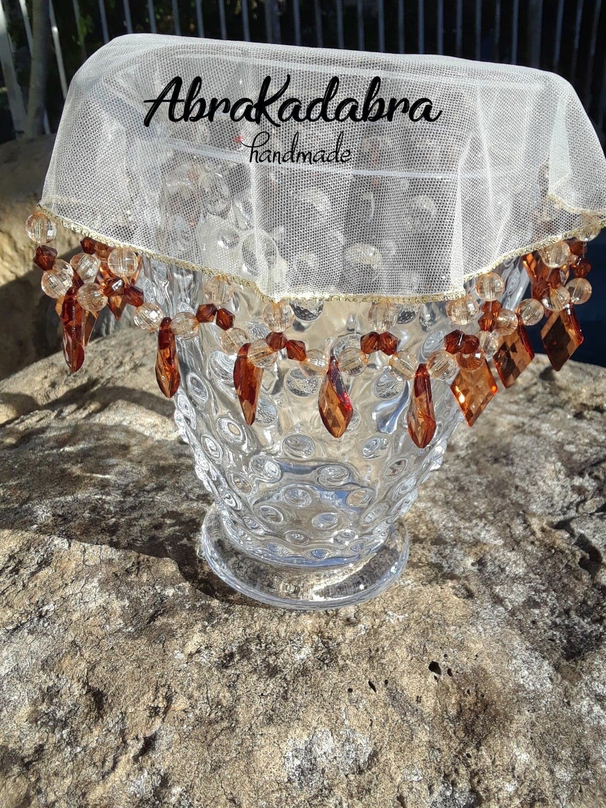Beaded Jug CoverNr.1A / Pitcher Cover / Vintage Etsy