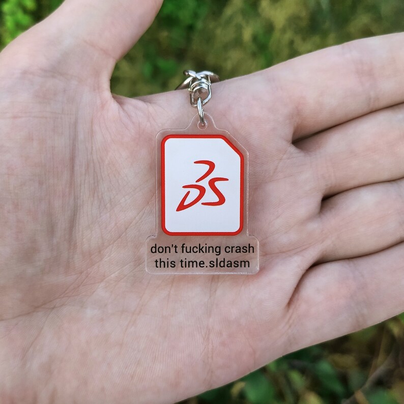 SolidWorks keychain unique gift for CAD designer architect Etsy