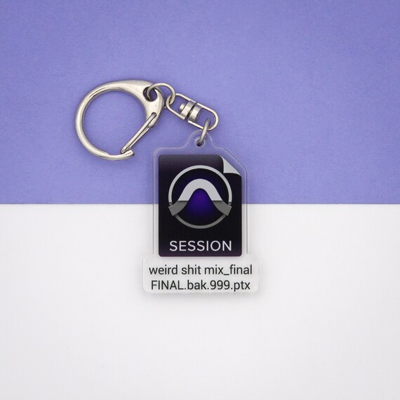 Pro Tools Keychain Funny Gift For Music Producer Music Maker Audio Engineer