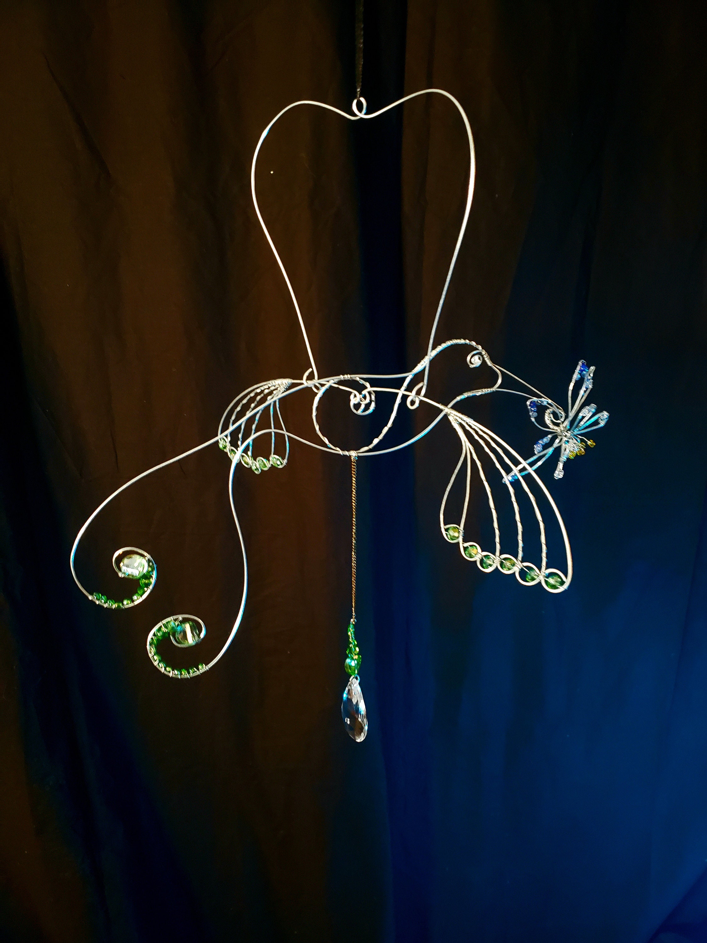 art hummingbird with flapping wings Etsy