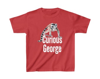 Ring Tailed Lemur Curious George at LaPorte Farms Kids Heavy Cotton™ Tee