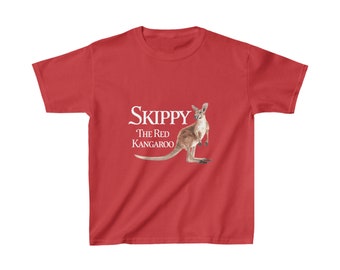 Skippy the Red Kangaroo at LaPorte Farms Kids Heavy Cotton™ Tee