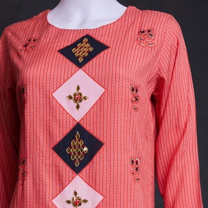 Orange Rayon Kurti: Indian Wedding Attire by Anu Attires