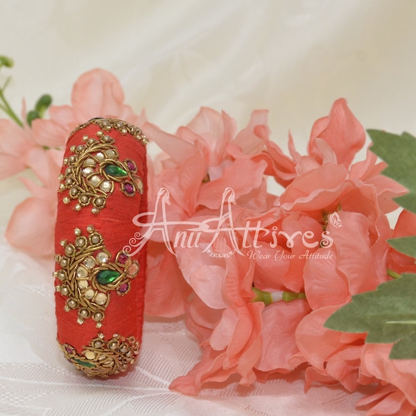 Maggam Work Bangles [Hand Crafted For Festive Look]