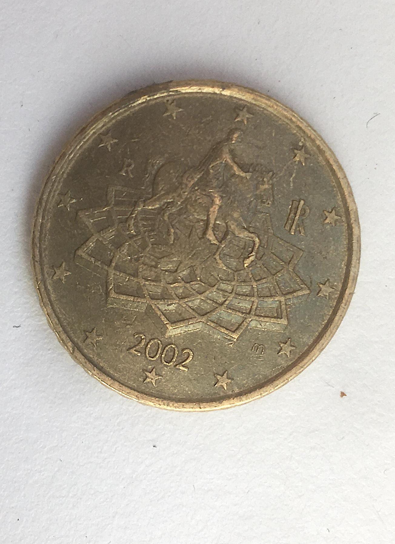 50 euro cent italy 2002 coin - Etsy 日本