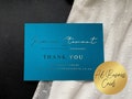 Foil Business A6 Thank You Cards, Custom Small Business Flyers, Bespoke Business Stationary