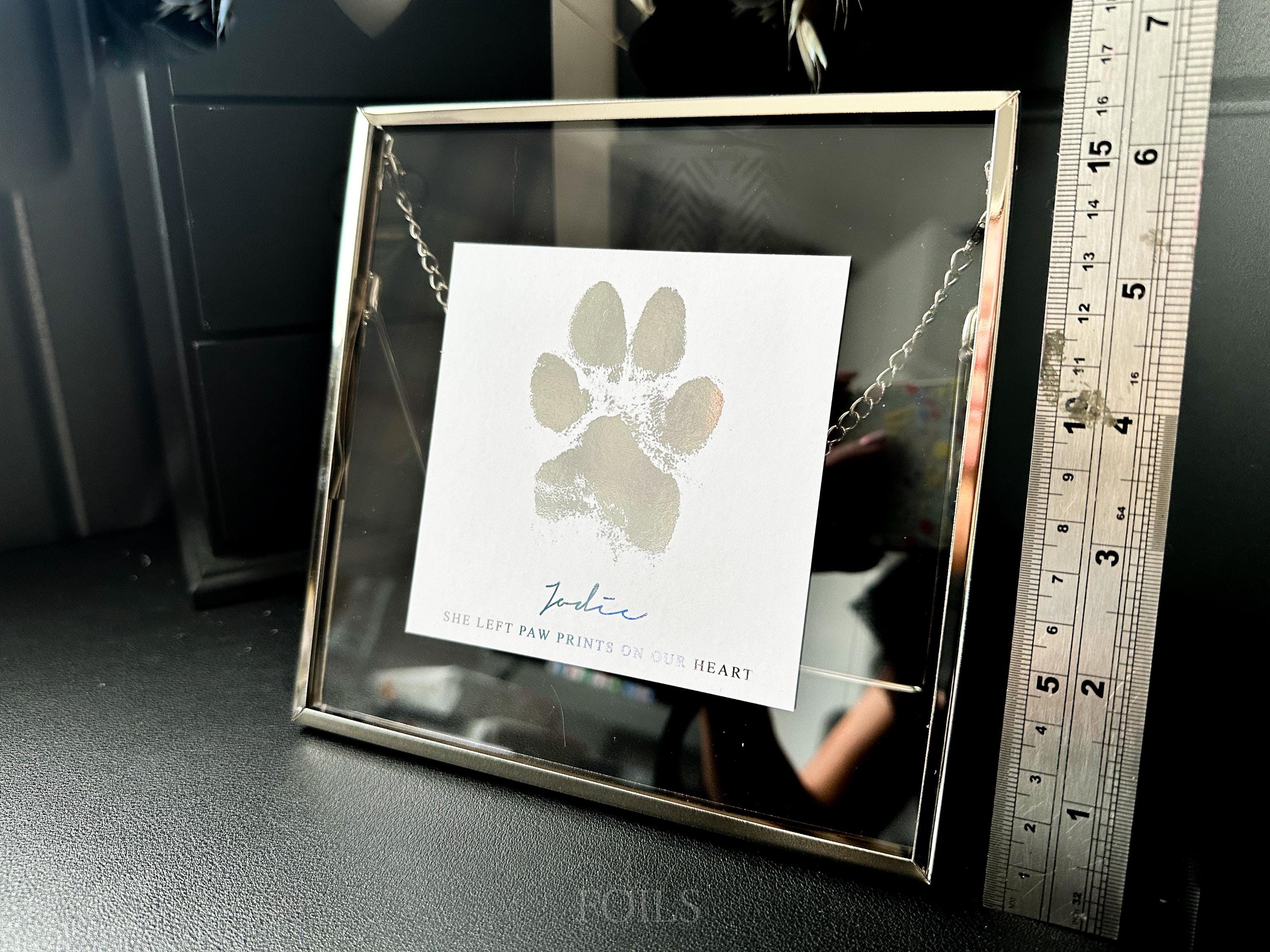 Gold Foil Pet Paw Print Memorial: Dog & Cat Loss Keepsake - Etsy
