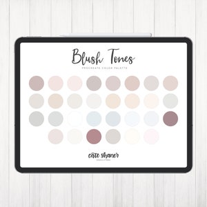 Blush Tones Procreate Color Palette | Color Palette | Instant Download