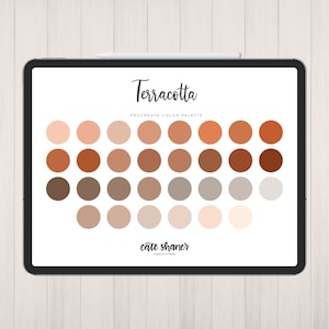 Terracotta Procreate Color Palette | Color Palette | Instant Download