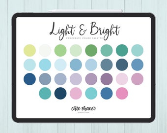 Light & Bright Procreate Color Palette | Color Palette | Instant Download