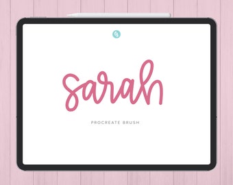 Sarah Monoline Procreate Pinsel | iPad Schriftzug Pinsel | Sofortiger Download