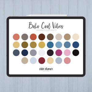 Boho Cool Vibes Procreate Color Palette | Color Palette | Instant Download