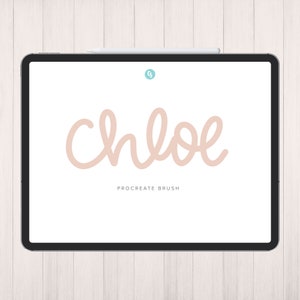Chloe Marker Procreate Brush | iPad Lettering Brush | Instant Download