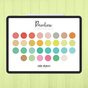 Rainbow Procreate Color Palette | Color Palette | Instant Download