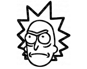 Free Free 200 Silhouette Rick And Morty Svg SVG PNG EPS DXF File