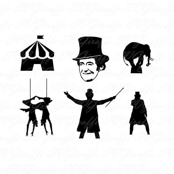 Greatest Showman Inspired Svg Dxf Png Pdf Jpg File Bundle Etsy