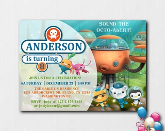Octonauts Invitation Etsy