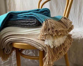 Luxurious alpaca throws/bedspreads/blankets from Peru