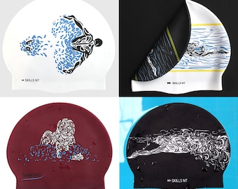 Swimming Caps - Freestyle, Breaststroke & Butterfly | High Quality Silicone