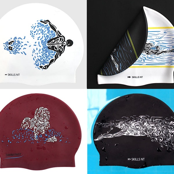 Swimming Caps - Freestyle, Breaststroke & Butterfly | High Quality Silicone