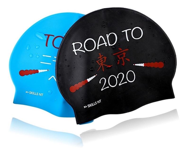 Custom Swim Caps 30 Units High Quality 1 Color Printed Etsy