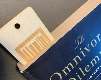Nerdy wood bookmarks