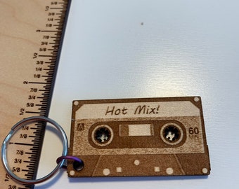 2-Sided Cassette Tape Keychain